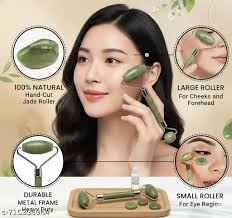 Glowora™ Jade Glow Set — Face Roller + Gua Sha